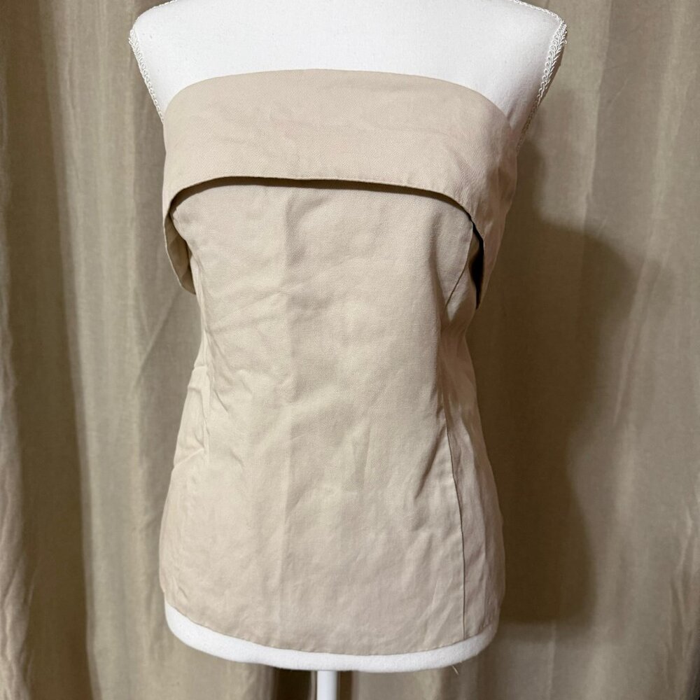 Loft Versa Strapless Structured Top Beige | Size … - image 1